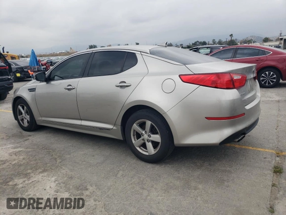 2014 Kia Optima LX with VIN 5XXGM4A77EG331363, listed as a Copart auction lot 53733755 with 135,081 mi miles and Salvage title. Bid and sale history available at DreamBid. Image 2.