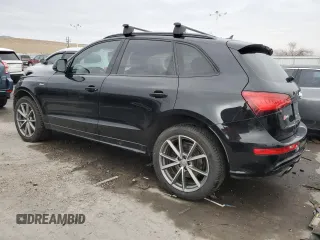 2017 Audi SQ5 Premium Plus with VIN WA1CCAFPXHA001512, listed as a Copart auction lot 87606795 with 62,501 mi miles and Salvage Title. Bid and sale history available at carsss.com. Image 2.
