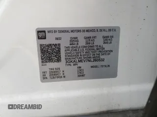 2022 GMC Terrain SLE с VIN 3GKALMEV7NL260532, выставлен на аукционе Copart как лот 51573005 с пробегом 31 833 миль миль и Чистый • Clean title. История ставок и продаж доступна на DreamBid. Изображение 13.