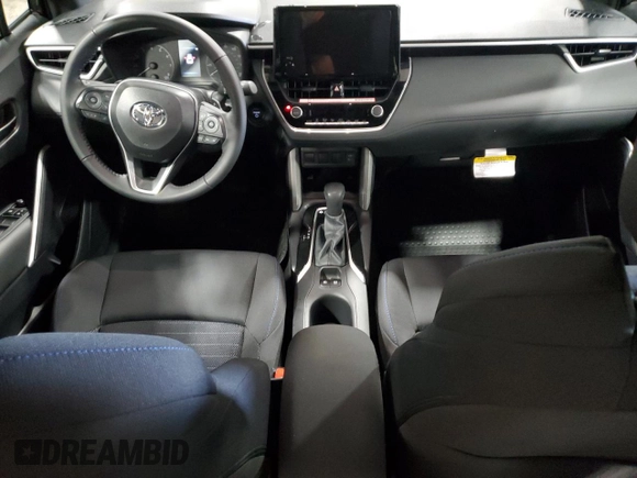 2025 Toyota Corolla Cross Hybrid S with VIN 7MUFBABG9SV065228, listed as a Copart auction lot 58408535 with 14,965 mi miles and Salvage title. Bid and sale history available at DreamBid. Image 8.