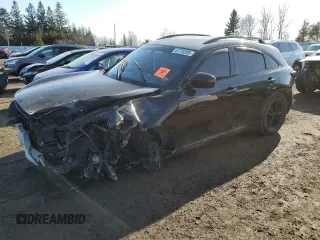 2014 Infiniti QX70 with VIN JN8CS1MW4EM410199, listed as a Copart auction lot 47775705 with Not Provided miles and Clean Title. Bid and sale history available at carsss.com. Image 1.