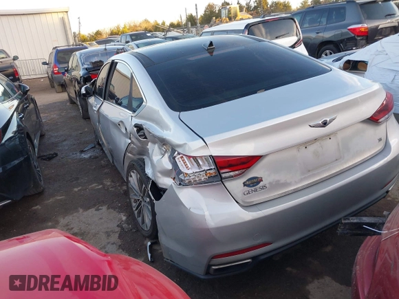 2015 Hyundai Genesis 3.8L z VIN KMHGN4JE8FU035304, wystawiony jako IAAI lot #40998439 z przebiegiem 133 100 mil mil oraz . Historia ofert i sprzedaży dostępna na DreamBid. Obrazek 3.