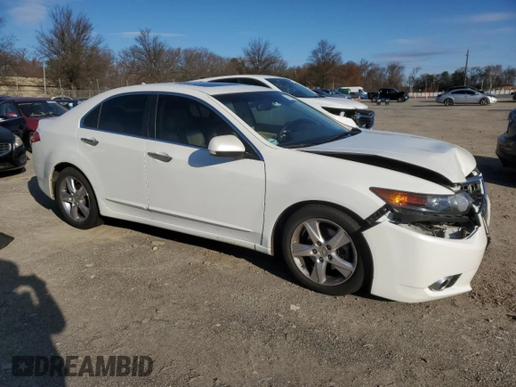 2013 Acura TSX Technology with VIN JH4CU2F66DC003884, listed as a Copart auction lot 83199394 with 98,398 mi miles and Salvage title. Bid and sale history available at DreamBid. Image 4.