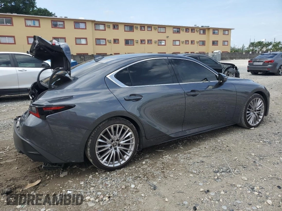 2023 Lexus IS 300 z VIN JTHDA1D28P5128529, wystawiony jako Copart lot #59092495 z przebiegiem 14 706 mil mil oraz Szkoda całkowita • Salvage title. Historia ofert i sprzedaży dostępna na DreamBid. Obrazek 3.