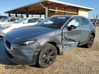 2023 Mazda CX-30 2.5 S Carbon Edition with VIN 3MVDMBCMXPM558346, listed as a Copart auction lot 49402095 with 21,417 mi miles and Salvage Title. Bid and sale history available at carsss.com. Image 1.