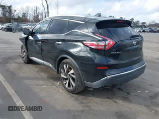 2017 Nissan Murano Platinum z VIN 5N1AZ2MH1HN186471, wystawiony jako IAAI lot #41233284 z przebiegiem 135 135 mil mil oraz . Historia ofert i sprzedaży dostępna na DreamBid. Obrazek 3.