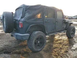 2018 Jeep Wrangler JK Unlimited Sport with VIN 1C4BJWDGXJL859340, listed as a Copart auction lot 41797885 with 90,714 mi miles and Salvage Title. Bid and sale history available at carsss.com. Image 3.