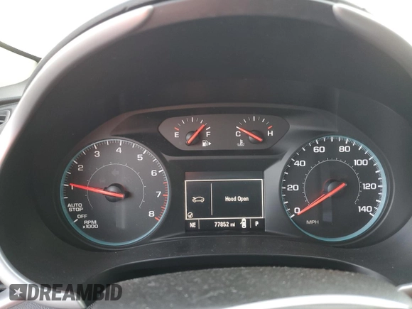 2017 Chevrolet Malibu LS with VIN 1G1ZB5ST1HF152652, listed as a Copart auction lot 50349895 with 77,852 mi miles and Salvage Title. Bid and sale history available at DreamBid. Image 9.