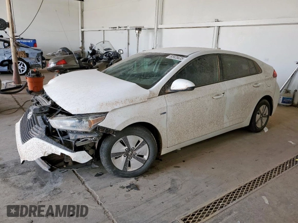 2019 Hyundai Ioniq Blue with VIN KMHC65LC4KU116579, listed as a Copart auction lot 60928635 with 153,495 mi miles and Salvage title. Bid and sale history available at DreamBid. Image 1.