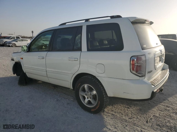2007 Honda Pilot EX-L with VIN 2HKYF18767H525635, listed as a Copart auction lot 49491465 with 163,053 mi miles and Clean Title. Bid and sale history available at carsss.com. Image 2.
