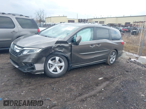 2020 Honda Odyssey EX-L with VIN 5FNRL6H74LB024598, listed as a IAAI auction lot 41689375 with 62,686 mi miles. Bid and sale history available at carsss.com. Image 18.
