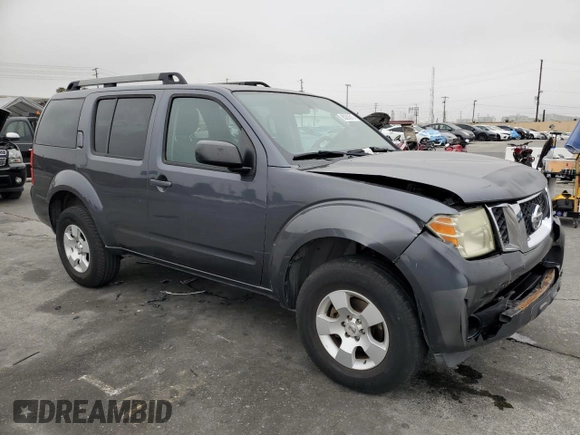 2010 Nissan Pathfinder S with VIN 5N1AR1NB2AC617678, listed as a Copart auction lot 60283515 with 150,592 mi miles and Salvage title. Bid and sale history available at DreamBid. Image 4.