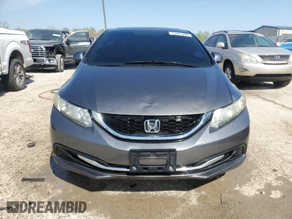2013 Honda Civic EX with VIN 2HGFB2F89DH506846, listed as a Copart auction lot 53423285 with 92,542 mi miles and Salvage Title. Bid and sale history available at DreamBid. Image 5.