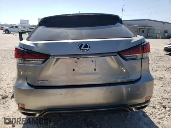 2022 Lexus RX with VIN 2T2YZMDA2NC324580, listed as a Copart auction lot 48771275 with 0 mi miles and Salvage Title. Bid and sale history available at carsss.com. Image 6.