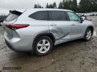 2021 Toyota Highlander L with VIN 5TDBZRBH2MS121847, listed as a Copart auction lot 50075155 with 59,257 mi miles and Salvage Title. Bid and sale history available at carsss.com. Image 3.