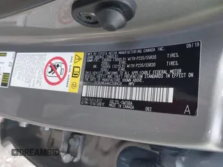 2019 Lexus RX 350 with VIN 2T2BZMCA4KC208459, listed as a IAAI auction lot 41141438 with 39,349 mi miles and . Bid and sale history available at DreamBid. Image 9.
