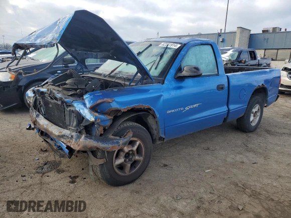 1998 Dodge Dakota SLT z VIN 1B7FL26X3WS633719, wystawiony jako Copart lot #82381914 z przebiegiem Nie podano mil oraz Szkoda całkowita • Salvage title. Historia ofert i sprzedaży dostępna na DreamBid. Obrazek 1.