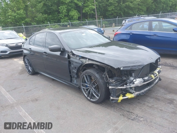 2018 BMW 5 Series M550i xDrive with VIN WBAJB9C56JB035364, listed as a IAAI auction lot 42179145 with 112,123 mi miles and . Bid and sale history available at DreamBid. Image 1.