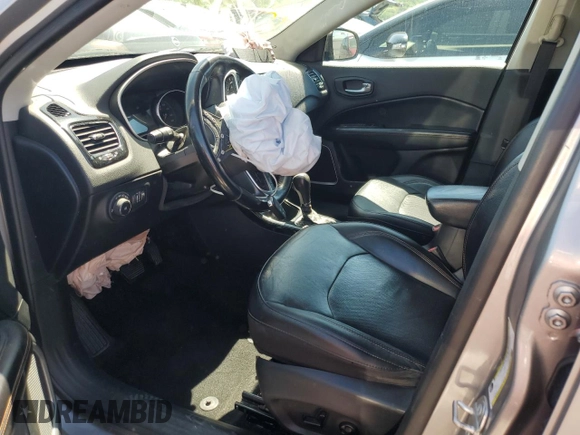 2019 Jeep Compass Limited with VIN 3C4NJCCB8KT675599, listed as a Copart auction lot 54656515 with 107,571 mi miles and Salvage title. Bid and sale history available at DreamBid. Image 7.