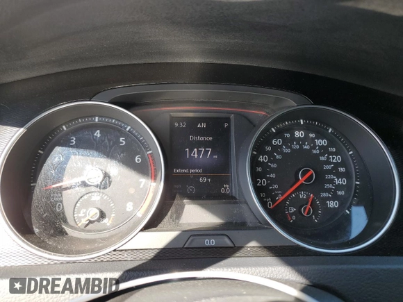 2015 Volkswagen GTI SE with VIN 3VW4T7AU2FM008901, listed as a Copart auction lot 48587105 with 1,477 mi miles and Salvage Title. Bid and sale history available at DreamBid. Image 9.