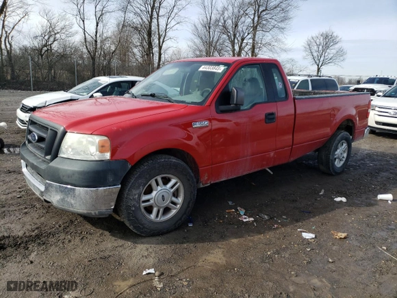 2005 Ford F-150 XL with VIN 1FTRF12225NA49687, listed as a Copart auction lot 44303845 with 83,817 mi miles and Clean Title. Bid and sale history available at carsss.com. Image 1.