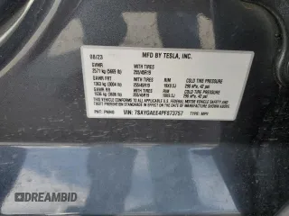 2023 Tesla Model Y Long Range with VIN 7SAYGAEE4PF873757, listed as a Copart auction lot 49530325 with 16,238 mi miles and Salvage Title. Bid and sale history available at DreamBid. Image 12.