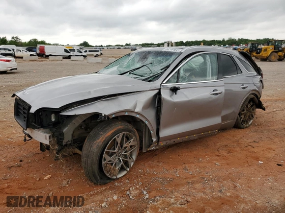 2023 Genesis GV70 2.5T with VIN KMUMADTB9PU091448, listed as a Copart auction lot 54737855 with Not provided miles and Salvage title. Bid and sale history available at DreamBid. Image 1.