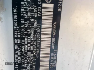 2005 Toyota Solara SE z VIN 4T1CE38P85U540242, wystawiony jako Copart lot #48628105 z przebiegiem Nie podano mil oraz Szkoda całkowita • Salvage title. Historia ofert i sprzedaży dostępna na DreamBid. Obrazek 14.