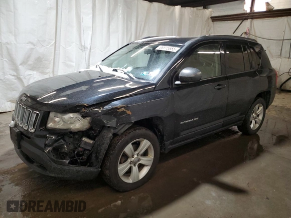 2013 Jeep Compass Sport with VIN 1C4NJDBB1DD113849, listed as a Copart auction lot 88515665 with 132,656 mi miles and Salvage Title. Bid and sale history available at carsss.com. Image 1.