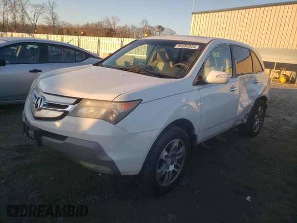 2007 Acura MDX Technology with VIN 2HNYD28407H552673, listed as a Copart auction lot 88985825 with 236,065 mi miles and Salvage Title. Bid and sale history available at DreamBid. Image 1.