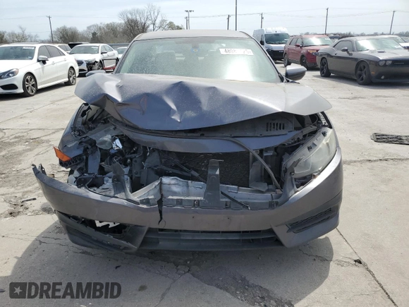 2018 Honda Civic Sedan LX with VIN 2HGFC2F57JH564095, listed as a Copart auction lot 48989425 with 167,925 mi miles and Salvage Title. Bid and sale history available at carsss.com. Image 5.