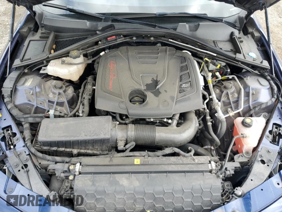 2019 Alfa Romeo Giulia Sport with VIN ZARFAMAN9K7612254, listed as a Copart auction lot 67827404 with 88,116 mi miles and Salvage Title. Bid and sale history available at carsss.com. Image 11.