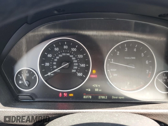 2015 BMW 3 Series 328i Gran Turismo xDrive with VIN WBA3X5C53FD562261, listed as a Copart auction lot 56682055 with 83,778 mi miles and Clean title. Bid and sale history available at DreamBid. Image 9.