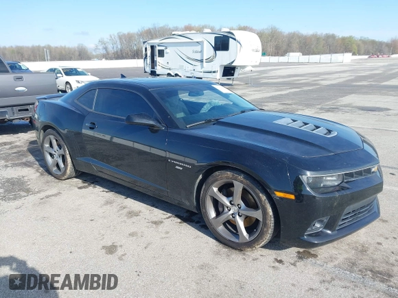 2014 Chevrolet Camaro SS with VIN 2G1FJ1EJ8E9305427, listed as a IAAI auction lot 41968978 with 157,577 mi miles. Bid and sale history available at carsss.com. Image 1.