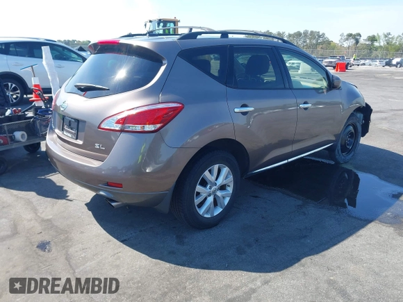 2013 Nissan Murano LE with VIN JN8AZ1MU2DW208076, listed as a IAAI auction lot 41911212 with 127,994 mi miles and . Bid and sale history available at DreamBid. Image 4.