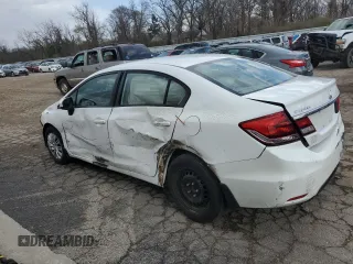 2015 Honda Civic Sedan LX with VIN 19XFB2F57FE045763, listed as a Copart auction lot 49605475 with 159,352 mi miles and Salvage Title. Bid and sale history available at carsss.com. Image 2.