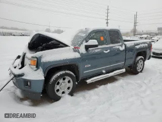 2014 GMC Sierra 1500 SLT with VIN 1GTV2VEC2EZ118358, listed as a Copart auction lot 41624075 with 0 mi miles and Salvage Title. Bid and sale history available at carsss.com. Image 1.
