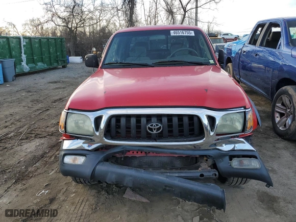 2004 Toyota Tacoma PreRunner with VIN 5TEGN92N44Z350136, listed as a Copart auction lot 46516755 with NaN miles and Salvage Title. Bid and sale history available at carsss.com. Image 5.