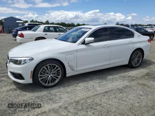 2018 BMW 5 Series 530e with VIN WBAJA9C59JB251177, listed as a Copart auction lot 56596455 with 110,338 mi miles and Salvage title. Bid and sale history available at DreamBid. Image 1.