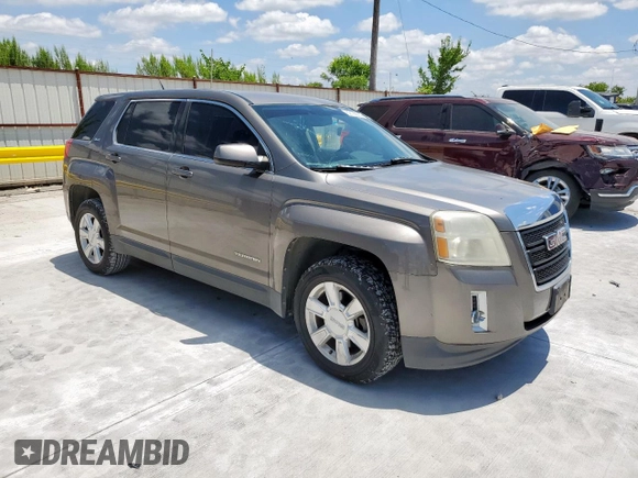 2011 GMC Terrain SLE-1 with VIN 2CTALMEC6B6246751, listed as a Copart auction lot 62126635 with 151,256 mi miles and Salvage title. Bid and sale history available at DreamBid. Image 4.
