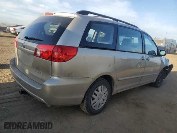 2006 Toyota Sienna CE with VIN 5TDZA23C86S581646, listed as a Copart auction lot 48320615 with 192,476 mi miles and Salvage Title. Bid and sale history available at carsss.com. Image 3.