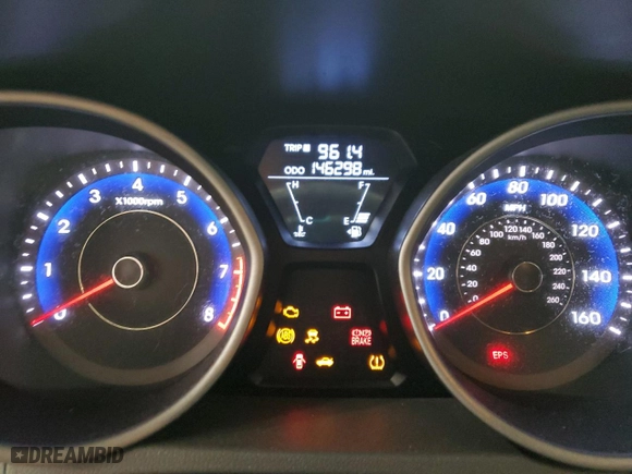 2012 Hyundai Elantra GLS with VIN KMHDH4AE7CU418513, listed as a Copart auction lot 45857715 with 146,298 mi miles and Salvage Title. Bid and sale history available at carsss.com. Image 9.