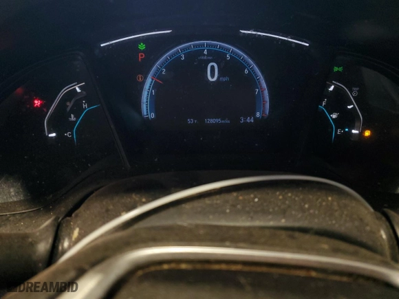 2019 Honda Civic Sedan LX with VIN 2HGFC2F6XKH604454, listed as a Copart auction lot 47234695 with 128,095 mi miles and Salvage Title. Bid and sale history available at carsss.com. Image 9.