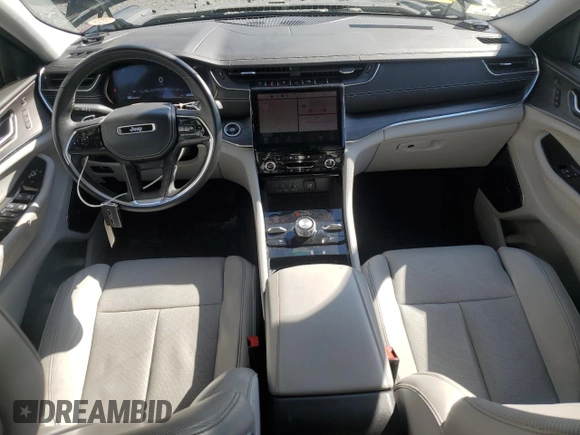 2022 Jeep Grand Cherokee Overland with VIN 1C4RJKDG1N8538318, listed as a Copart auction lot 53633625 with 22,913 mi miles and Salvage title. Bid and sale history available at DreamBid. Image 8.