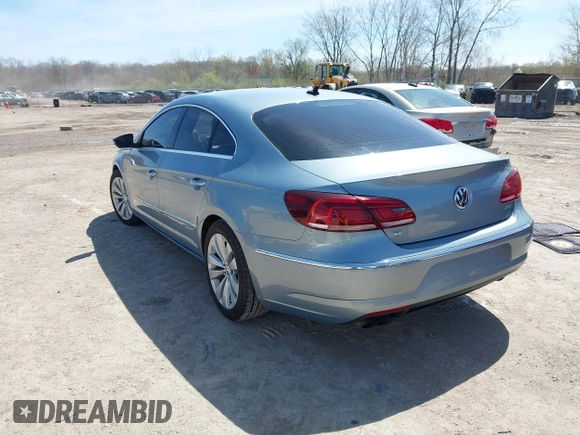 2013 Volkswagen CC Sport with VIN WVWBN7AN6DE536425, listed as a IAAI auction lot 42091513 with 180,753 mi miles. Bid and sale history available at carsss.com. Image 3.