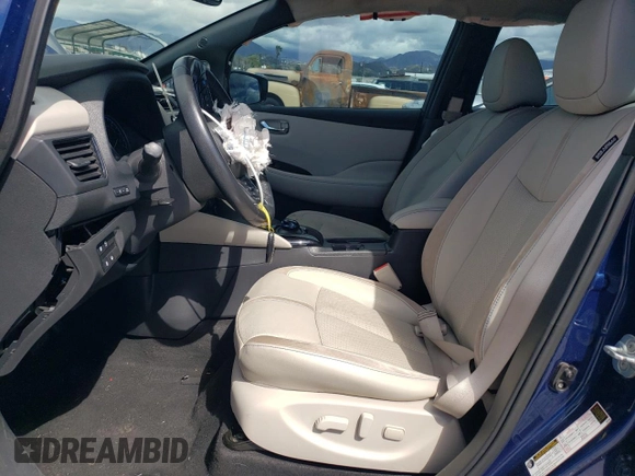2018 Nissan LEAF SL with VIN 1N4AZ1CP1JC317476, listed as a Copart auction lot 49250105 with 66,402 mi miles and Salvage Title. Bid and sale history available at DreamBid. Image 7.