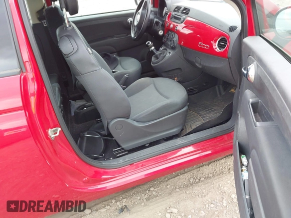 2013 FIAT 500 Pop with VIN 3C3CFFAR0DT608447, listed as a IAAI auction lot 41887919 with 72,691 mi miles. Bid and sale history available at carsss.com. Image 5.