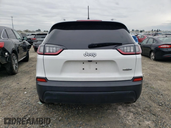 2020 Jeep Cherokee Latitude with VIN 1C4PJLCB4LD543892, listed as a Copart auction lot 47967535 with 54,415 mi miles and Salvage title. Bid and sale history available at DreamBid. Image 6.