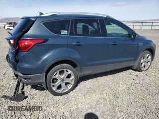 2019 Ford Escape Titanium with VIN 1FMCU9J95KUA32579, listed as a Copart auction lot 47264785 with 52,778 mi miles and Salvage Title. Bid and sale history available at carsss.com. Image 3.