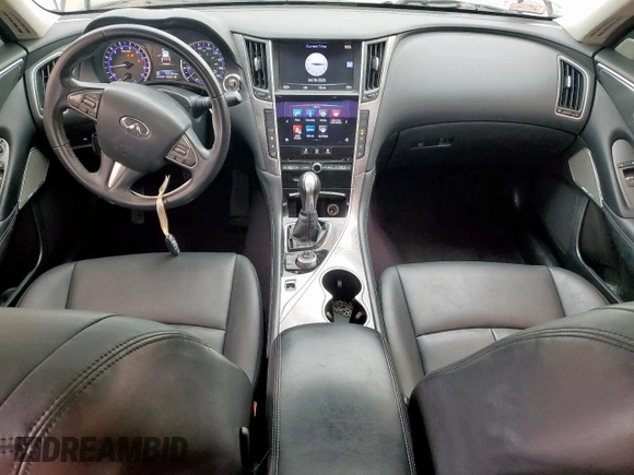 2017 Infiniti Q50 Premium with VIN JN1EV7AP5HM744552, listed as a Copart auction lot 53036705 with 122,100 mi miles and Salvage Title. Bid and sale history available at carsss.com. Image 8.